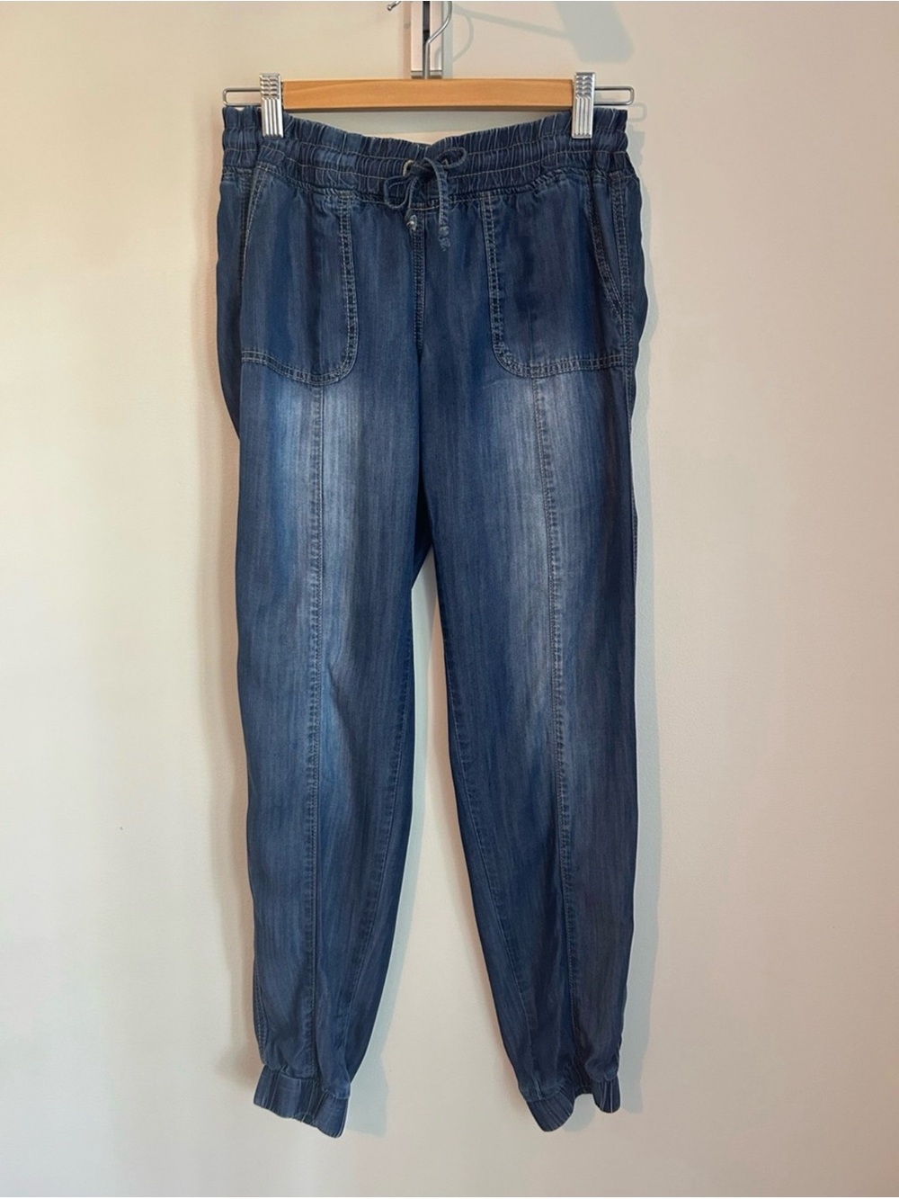 Harmony + Havoc Denim-Look Jogger, Size Medium